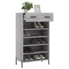 Armoire à chaussures sonoma gris 60x35x105 cm bois d'ingénierie 