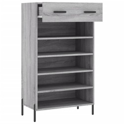 Armoire à chaussures sonoma gris 60x35x105 cm bois d'ingénierie 