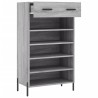 Armoire à chaussures sonoma gris 60x35x105 cm bois d'ingénierie 