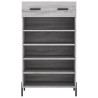 Armoire à chaussures sonoma gris 60x35x105 cm bois d'ingénierie 