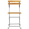 Chaises de bistro pliables lot de 4 Bois d'acacia massif 