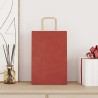 Sacs en papier 250 pcs avec poignées rouge 21x11x31 cm 
