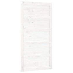 Porte de grange Blanc 100x1,8x204,5 cm Bois massif de pin 