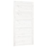 Porte de grange Blanc 100x1,8x204,5 cm Bois massif de pin 