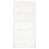 Porte de grange Blanc 100x1,8x204,5 cm Bois massif de pin 