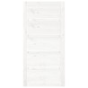 Porte de grange Blanc 100x1,8x204,5 cm Bois massif de pin 