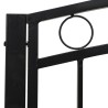 Banc de jardin avec table Noir 120 cm Acier 