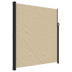 Auvent latéral rétractable beige 220x300 cm 