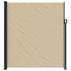 Auvent latéral rétractable beige 220x300 cm 
