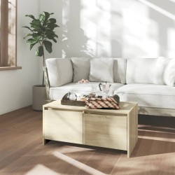 Table basse chêne sonoma 90x50x41,5 cm bois d'ingénierie 