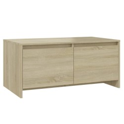Table basse chêne sonoma 90x50x41,5 cm bois d'ingénierie 