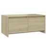 Table basse chêne sonoma 90x50x41,5 cm bois d'ingénierie 