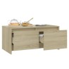 Table basse chêne sonoma 90x50x41,5 cm bois d'ingénierie 
