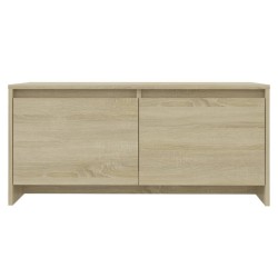 Table basse chêne sonoma 90x50x41,5 cm bois d'ingénierie 