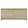 Table basse chêne sonoma 90x50x41,5 cm bois d'ingénierie 