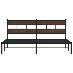 Cadre de lit sans matelas avec tête de lit 183x213 cm 