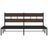 Cadre de lit sans matelas avec tête de lit 183x213 cm 