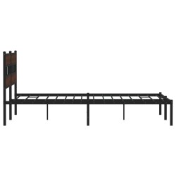 Cadre de lit sans matelas avec tête de lit 183x213 cm 