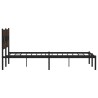 Cadre de lit sans matelas avec tête de lit 183x213 cm 