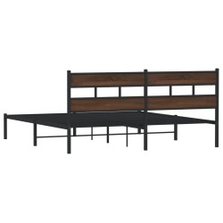 Cadre de lit sans matelas avec tête de lit 183x213 cm 