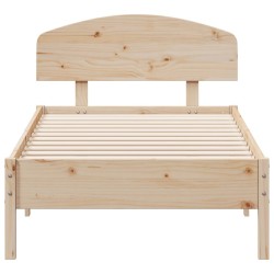 Cadre de lit sans matelas 90x200 cm bois de pin massif 