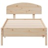 Cadre de lit sans matelas 90x200 cm bois de pin massif 