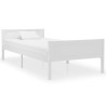 Cadre de lit Bois de pin massif Blanc 90x200 cm 