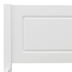 Cadre de lit Bois de pin massif Blanc 90x200 cm 