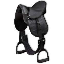 Ensemble de selle Pony 10" Noir 