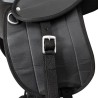 Ensemble de selle Pony 10" Noir 