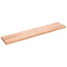 Dessus de table marron clair bois chêne massif traité 