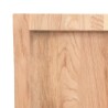 Dessus de table marron clair bois chêne massif traité 