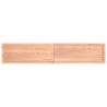 Comptoir de salle de bain marron 200x40x(2-6) cm bois traité 