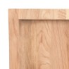 Comptoir de salle de bain marron 200x40x(2-6) cm bois traité 