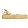 Chaise longue avec table Bois de pin imprégné de vert 