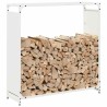 Portant de bois chauffage blanc 90x28x90 cm 