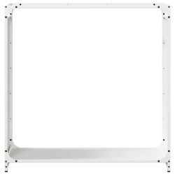 Portant de bois chauffage blanc 90x28x90 cm 