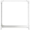 Portant de bois chauffage blanc 90x28x90 cm 