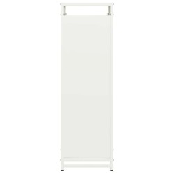 Portant de bois chauffage blanc 90x28x90 cm 