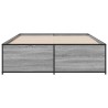 Cadre de lit sans matelas sonoma gris 120x190 cm 