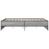 Cadre de lit sans matelas sonoma gris 120x190 cm 