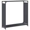 Portant de bois chauffage anthracite 90x28x90 cm 