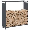 Portant de bois chauffage anthracite 90x28x90 cm 