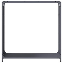 Portant de bois chauffage anthracite 90x28x90 cm 
