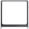 Portant de bois chauffage anthracite 90x28x90 cm 
