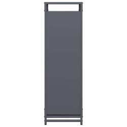 Portant de bois chauffage anthracite 90x28x90 cm 