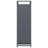 Portant de bois chauffage anthracite 90x28x90 cm 