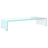 Meuble TV/Support pour moniteur 60x25x11 cm verre vert 