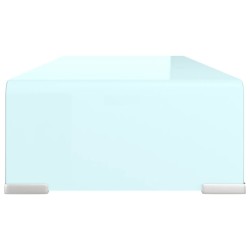 Meuble TV/Support pour moniteur 60x25x11 cm verre vert 