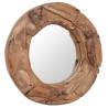 Miroir décoratif Teck 60 cm Rond 